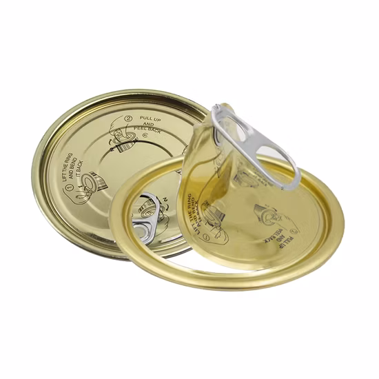 Tinplate #305 80.3mm Easy Open End Easy Open Lid Manufacturer Tinplate Eoe TFS Easy Open End