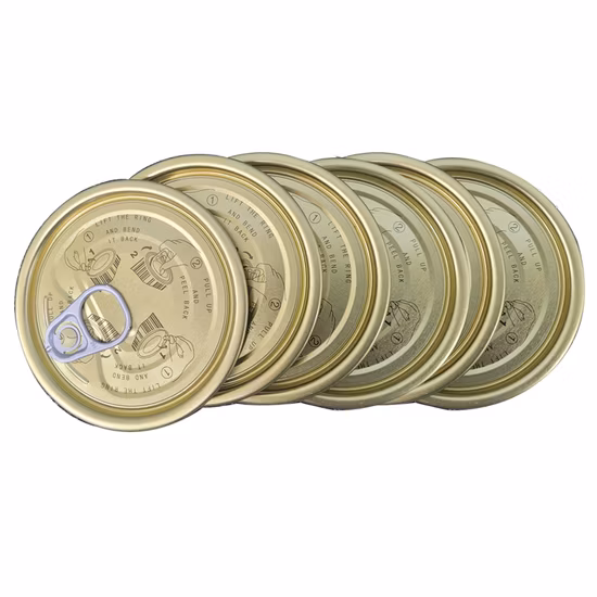 Tinplate #305 80.3mm Easy Open End Tinplate Lid Metal Lid Easy Open Lid for Food TFS/ETP Eoe Manufacturer