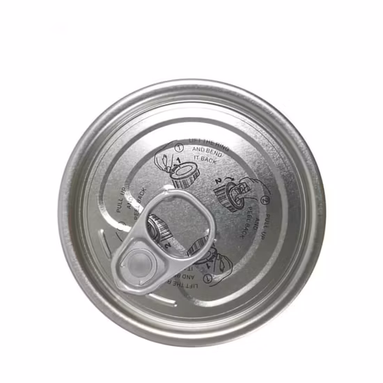 Easy Open Can Lids Easy Open Tin Can Lid 300# 73mm Tinplate Easy Open TFS Eoe Easy Open Ends Manufacturers
